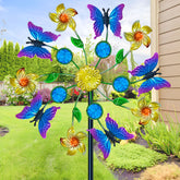 Yourongmao butterfly wind spinner adds sunny charm to the yard.