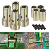 Yoursme CAT 1 quick hitch bushing kit front view showing durable steel construction