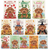 YOVOYOA Golden Doodle Valentine flag boosts seasonal curb appeal and charm.