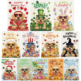 YOVOYOA Golden Retriever valentines flag to boost curb appeal and seasonal mood