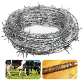 Yowlieu 4-point barb wire 20ft roll for fence protection and yard security.