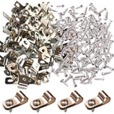 Yowlieu fence clamps package with screws for quick, secure 12-16 gauge fencing