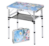 Yriuat Provence Dreams foldable side table with handle for easy transport