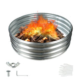 YSEJOMP fire pit ring 36-inch diameter for safe, spacious outdoor gatherings.