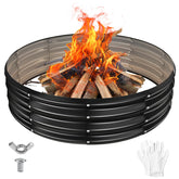 YSEJOMP foldable 48inch fire pit ring for easy outdoor setup and portable warmth