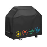 YOTOM 58-inch waterproof grill cover protecting Weber-style grill from rain and dust
