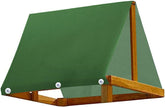 YtotY swing canopy 43x90 assembly shows quick install on wooden playsets.