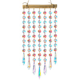 YU FENG 13inch crystal prism suncatcher reflecting rainbow light in direct sun