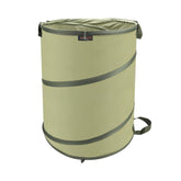 YUDI & GARDEN 45-gallon collapsible garbage bin ready for yard cleanup.