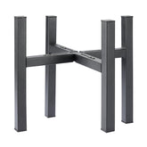 YueTong 2-pack adjustable plant stands assembled with large pots ready for display