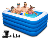 YUEPOOL inflatable pool 79x58x29 inches offering ample space for family fun.