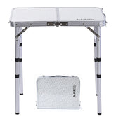 YUFIFAIRY small folding table assembled with sturdy aluminum frame