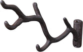 YukaBa cast iron tree branch wall hook for sturdy coat hanging and space saving.