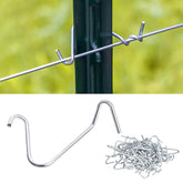 Yukibefo T-Post Clips 500-pcs pack for quick, secure fence setup.