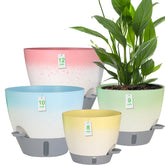 YUNLINGAA 12-inch planter from the set with a wide top for lush indoor plants