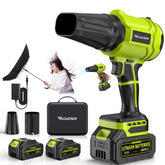 YUQUESEN cordless leaf blower with turbine motor for rapid yard debris removal