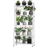 Yutrchey 5-tier plant stand tall display for multiple pots, ideal for balcony gardens.
