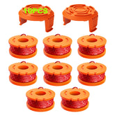YWTESCH Worx trimmer line spool 10ft for quick replacements and clean cuts.