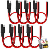 yyzimuqi SAE extension cable with red and black ends enables quick battery connections.