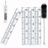 YZDTECH rain gauge glass replacement tube, five inch, for precise rainfall measurement.