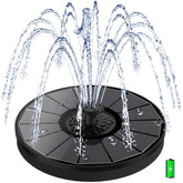 Yzert solar fountain glass panel close-up showing premium clarity and easy cleaning.
