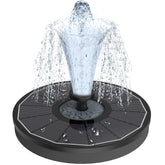 Yzert solar fountain with glass panel for durable, efficient outdoor operation.