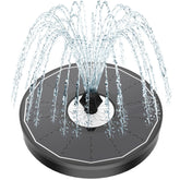 Yzert solar fountain with glass white flower panel for vivid sunlight display