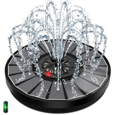 Yzert Solar Fountain indicator light shows battery status during sun exposure