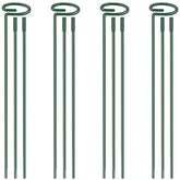 Zacool 36 inch plant stakes set supports tall blooms in garden beds.