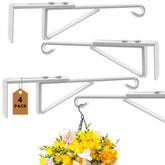 Zacool adjustable fence hook with extended reach holding an 18 inch basket