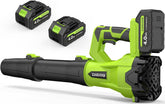 ZAGUOQI cordless leaf blower front view for quick outdoor cleanup.