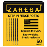 Zareba A-48B step-in post ready for quick fence installation and ground stability.