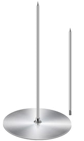 ZAUGONTW vertical skewer grill 8-inch with stable base for even roasting.
