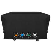 ZBXFCSH heavy-duty cover for a 4-burner griddle protects from rain and sun.