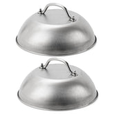 ZBXFCSH 9-inch cheese dome lid melts cheese evenly on Blackstone 5555 griddles.