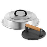 ZBXFCSH basting cover 12in dome over burgers for even cooking
