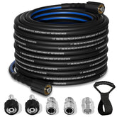 Zebra Clean kink-resistant hose 50ft for flexible cleaning reach and easy storage
