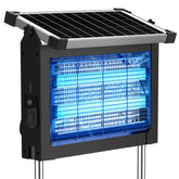 Zechuan Solar Bug Zapper outdoors showing 4500V grid for pest control