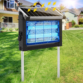 Zechuan solar bug zapper outdoor with 4500V grid for patio pest control.