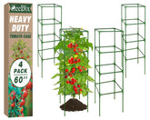 Zeedix 4-pack tomato cages 60in in assembly provide sturdy support for climbing vegetables