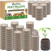 ZeeDix peat pellets 40mm pack ready for seed starting indoors
