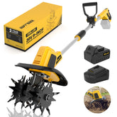ZEGJAW 20V cordless garden tiller assembly demonstrates simple setup for beginners.