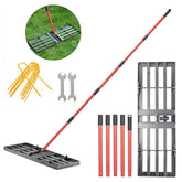Zenhosit lawn leveling rake with 78-inch handle for durable yard work