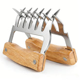 ZenithShine meat shredder claws closeup in stainless steel for fast shredding.