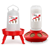 ZenxyHoC 2-in-1 chick feeder with hanging hook for space saving