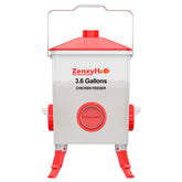 ZenxyHoC chicken feeder bucket assembly shows quick setup for busy coops.