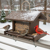 Zeqeey bird feeder with large capacity ready for backyard birds