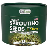 ZestiGreens sprouting seeds mix in packaging for easy storage and freshness.
