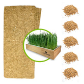 ZestiGreens wheatgrass refill mats enabling hands-off self-watering for sustainable home nutrition