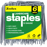 Zevlux landscape stakes 6in pack secures fabric and irrigation lines